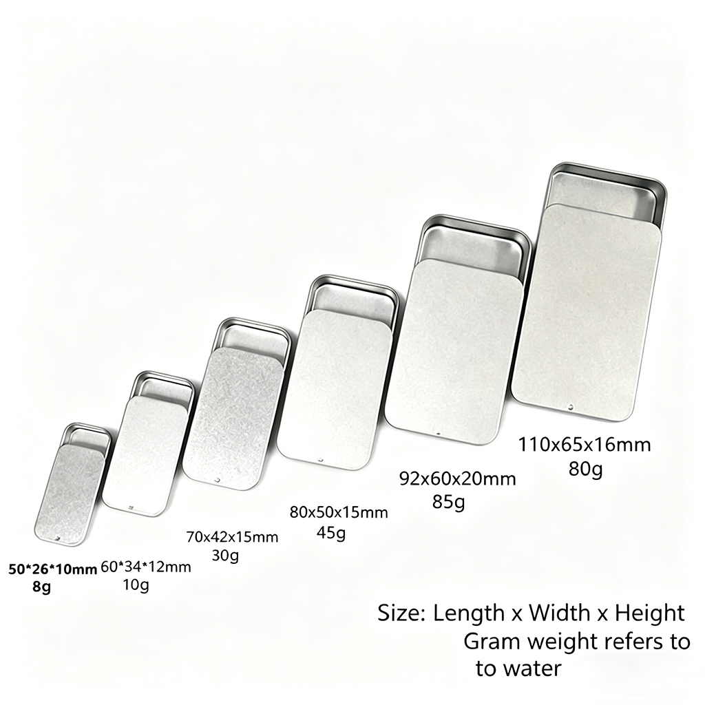 Multi-Purpose Slide-Top Metal Tins Ready Stock & OEMODM Small Order Customization Available - Image 6