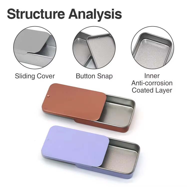 Multi-Purpose Slide-Top Metal Tins Ready Stock & OEMODM Small Order Customization Available - Image 7