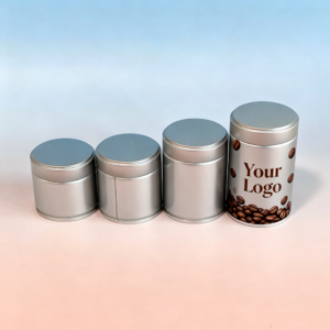 Customizable Round Tins with Full Print | Small Batch Fast Lead Time, Coffee/Spice Packaging