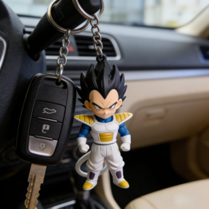 OEM Custom Vegeta Dragon Ball PVC Keychain - High Quality Soft Rubber Key Fob for Car Keys & Gifts