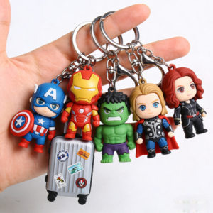 OEM & ODM Handheld Marvel Avengers Keychain, Cute Iron Man Captain America Hulk Thor Black Widow