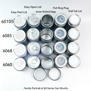 60mm Can Lid Collection | Fast Custom Options, Small Batch MOQ for Food Grade Metal Tins