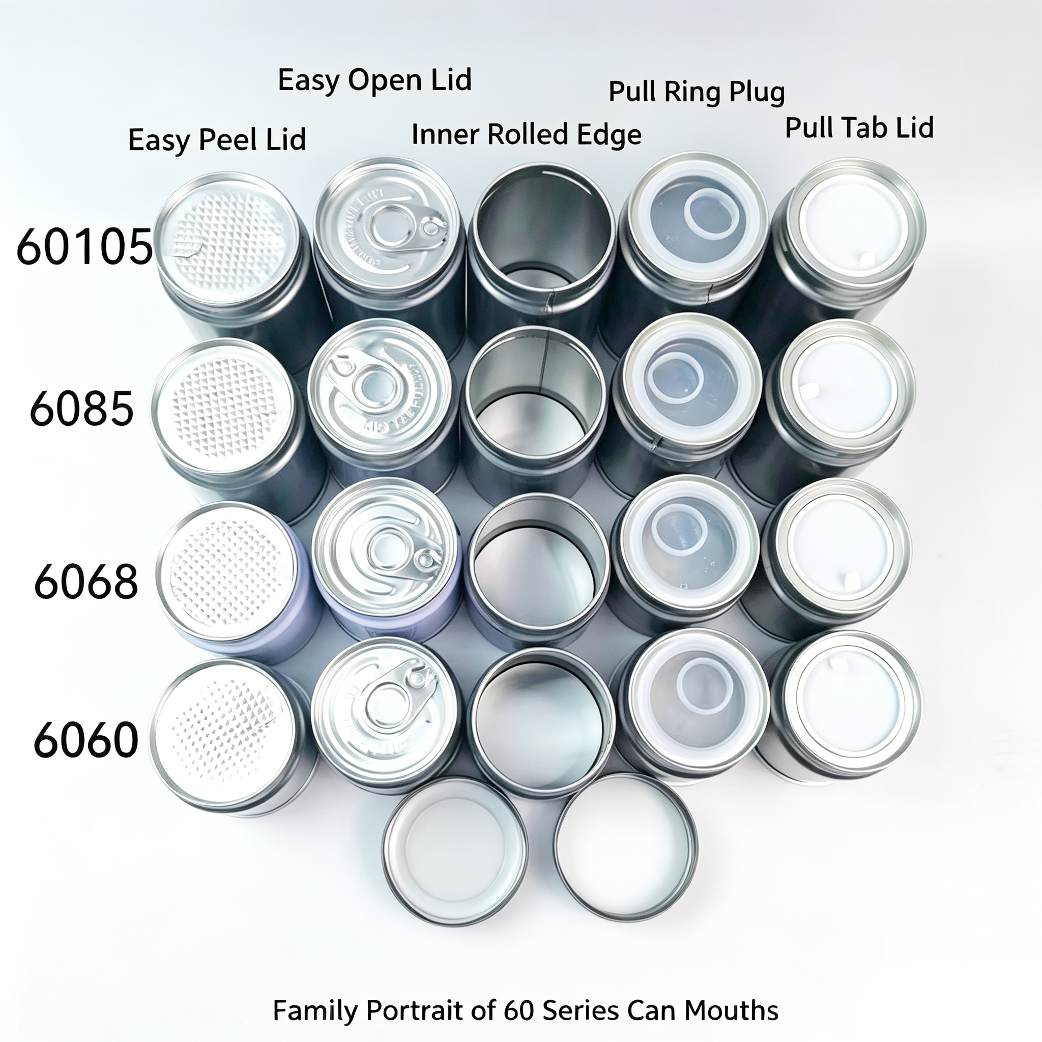 60 Series Tin Can Ends | Fast Customization & Small Batch, Various Lid Styles for Your Needs - Image 5