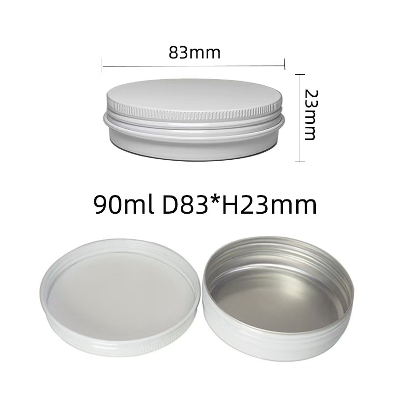 90ml Matte Black Aluminum Tin (D83H23mm) Ready Stock, Small MOQ Custom Printing - Image 5