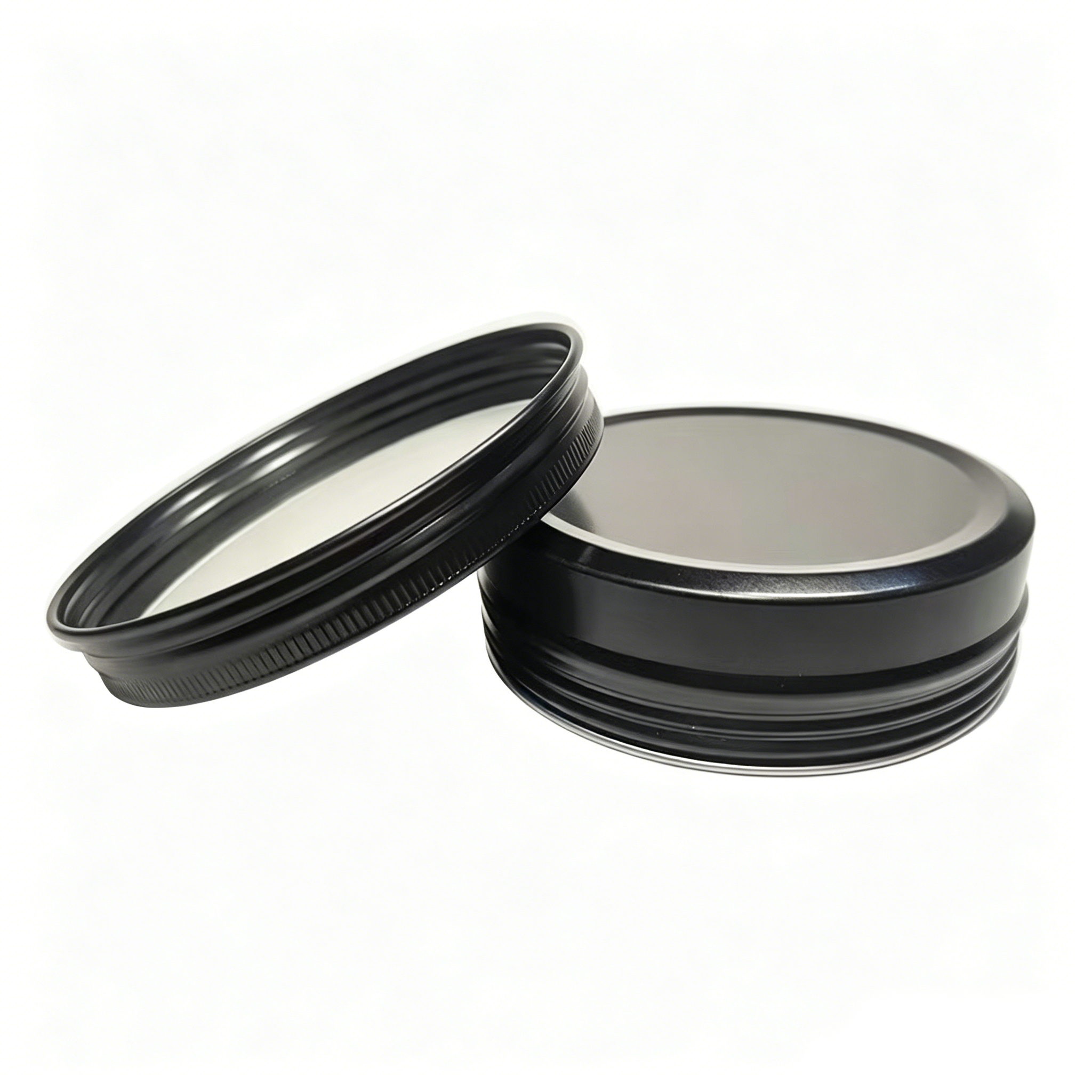 90ml Matte Black Aluminum Tin (D83H23mm) Ready Stock, Small MOQ Custom Printing - Image 4