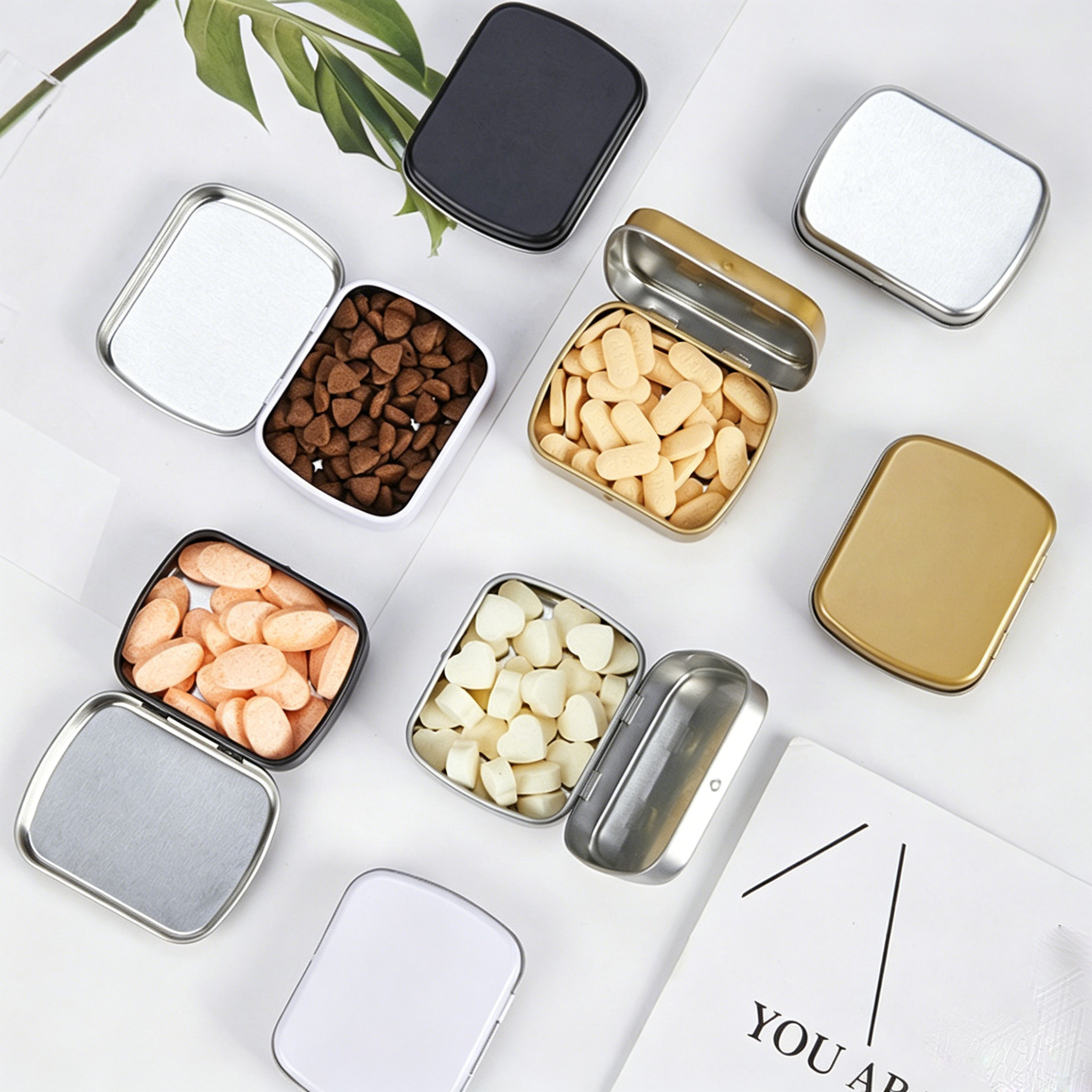 Portable Pocket Tin Boxes - Small Metal Storage Tins for Mints, Pills & Earbuds - Image 13