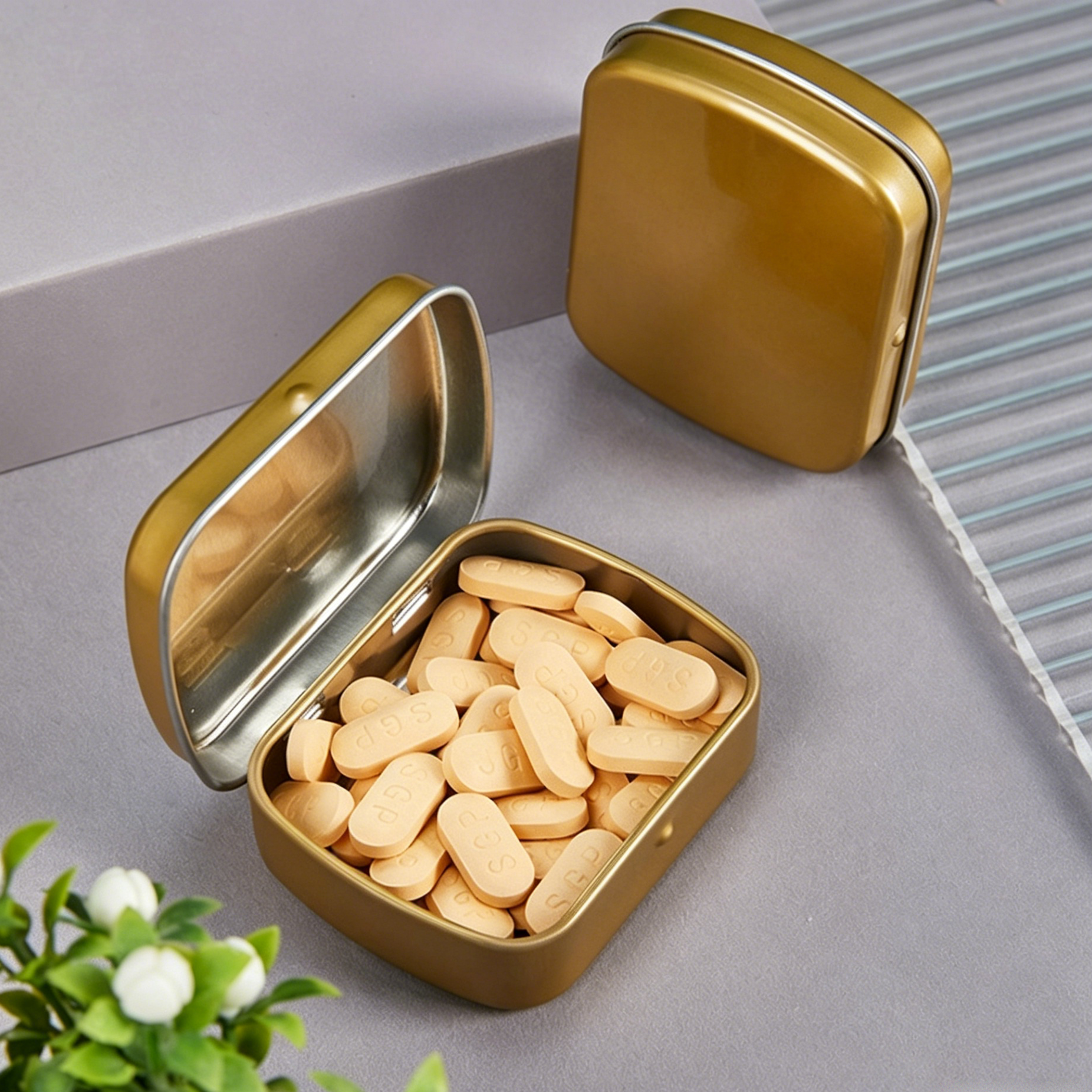 Portable Pocket Tin Boxes - Small Metal Storage Tins for Mints, Pills & Earbuds - Image 9