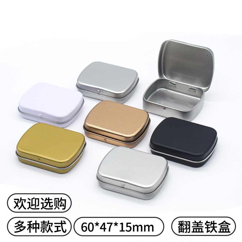 Portable Pocket Tin Boxes - Small Metal Storage Tins for Mints, Pills & Earbuds - Image 8