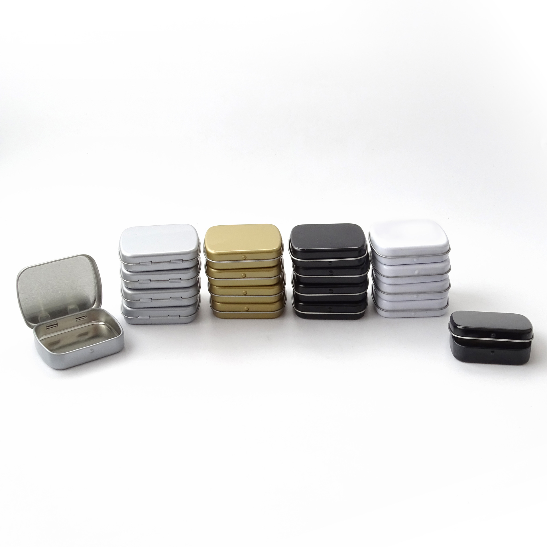 Portable Pocket Tin Boxes - Small Metal Storage Tins for Mints, Pills & Earbuds - Image 6