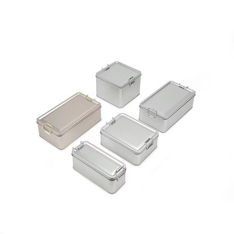 Multi-Color Rectangular Latch Tin Set Red, Blue, Purple, Gold, For Storage & Gift, Custom Logo Available - Image 14