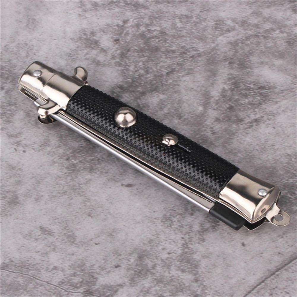 Black Folding Switchblade Comb Portable Pocket Hair Comb for Daily Use - Image 7