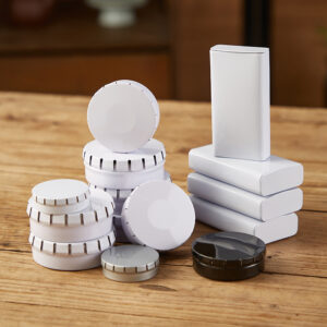 Combination Hinged Lid Tin Containers Multi Shape Flip Top Metal Boxes for Wholesale & Retail