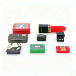 Custom Cosmetic Tin Boxes OEM Printed Metal Cases for Lipstick & Beauty Gifts, Low MOQ