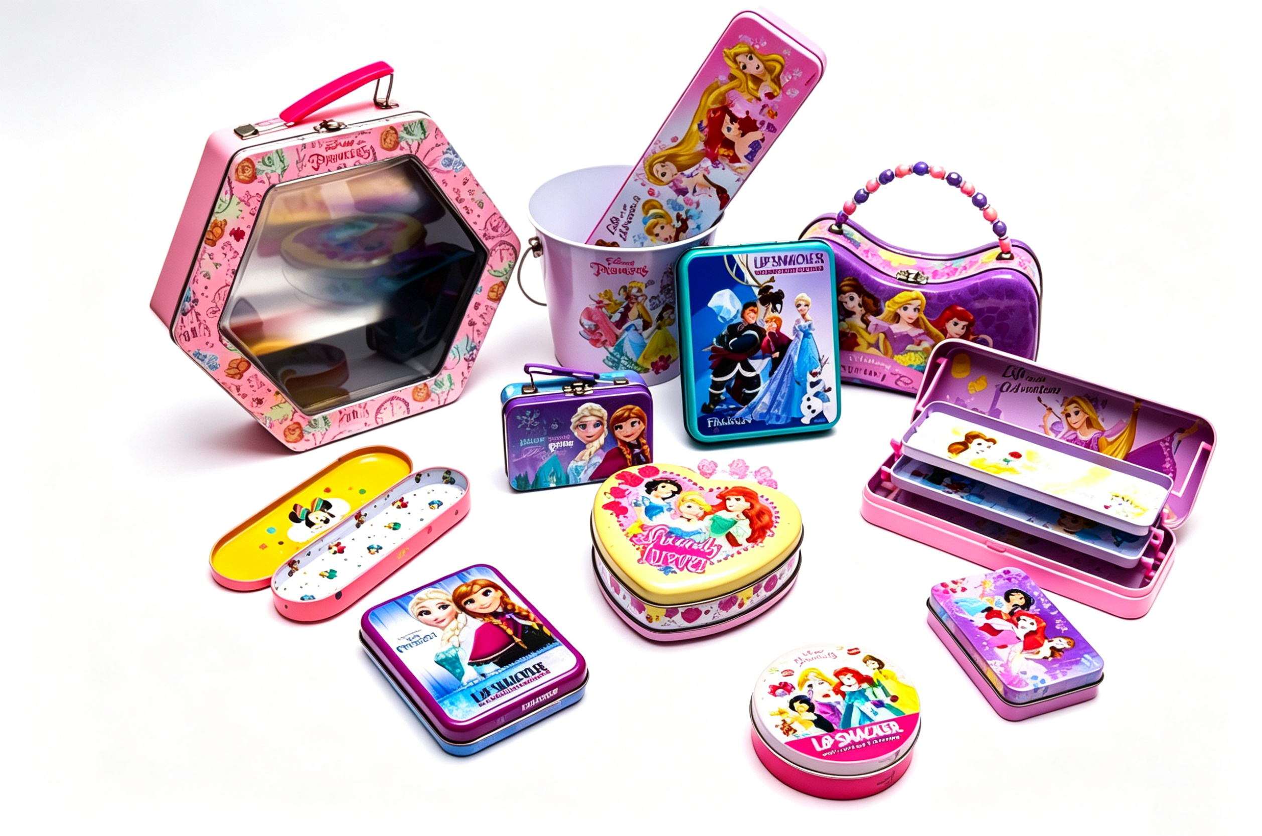 Christmas Themed Holiday Tins Assorted Shapes for Cookies & Gifts, In Stock Custom Printing - Image 3