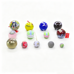 OEM Custom Ball-Shaped Tins Printed Spherical Metal Containers for Christmas Ornaments & Kids’ Candies, Fast Small Batch Production