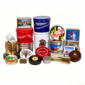 OOEM Custom Tin Containers Food-Safe Metal Tins for Popcorn & Gifts, Low MOQ Fast Delivery