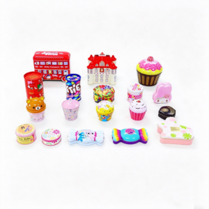 OEM Cute & Novelty Shaped Tins  Printed Metal Containers for Kids’ Candies & Party Favors, Fast Small Batch Customization