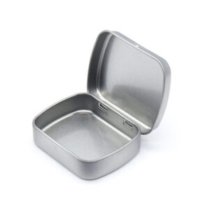 Small Tin Box Metal Canister Airtight Sealed Storage & Gift Tin for Candy, Notoginseng Powder, Compressed Tablets, and Lozenges
