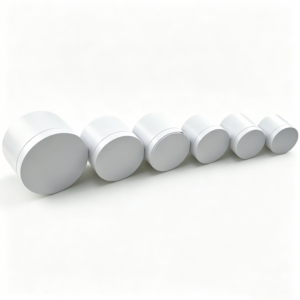 White Matte Aluminum Canisters For Cosmetic, Spice, Tea, Travel Storage 6 Sizes Ready to Ship Low MOQ