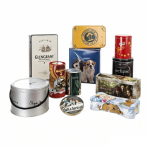 Custom Printed Tin Boxes - Multi-Shape Metal Containers for Food, Gifts & Promotional Packaging