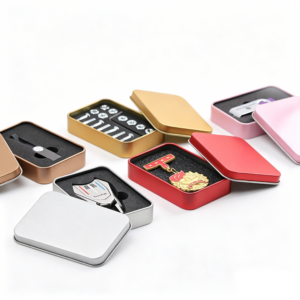 Metal Tins with Foam Insert - Customizable Containers for Tools, Badges & Small Parts