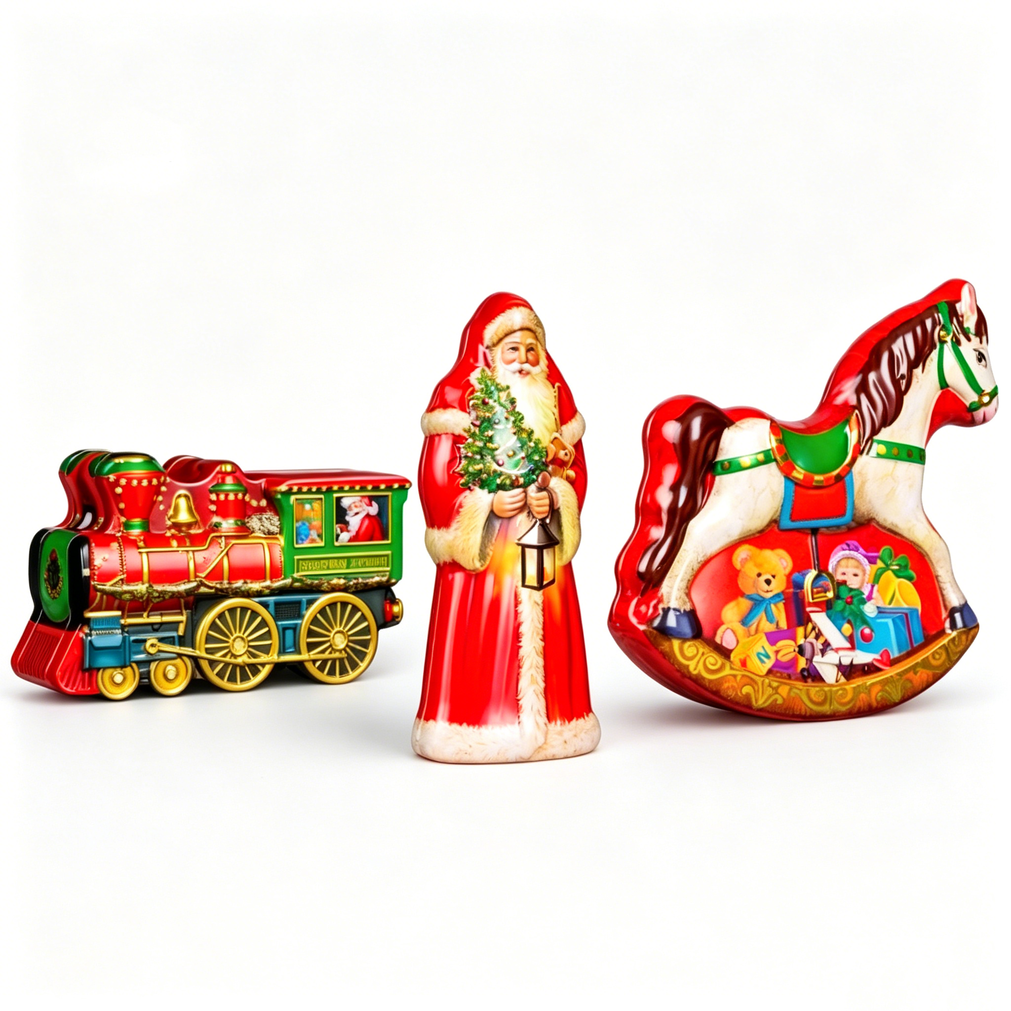 ODM-Train-Santa-Rocking-Horse-Novelty-Shaped-Christmas-Tin-Set-Vintage-Cartoon-Kids-Candy-Cookie-Gift-Metal-Containers