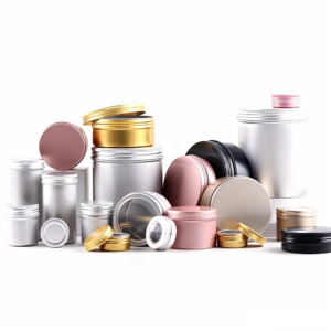 Wholesale Aluminum Round Tins - Screw-Lid Containers for Cosmetic Packaging & Kitchen Organization